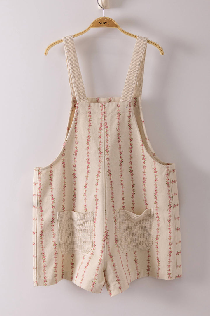 NP71069-Floral Print Casual Overall - Baycreek & Co
