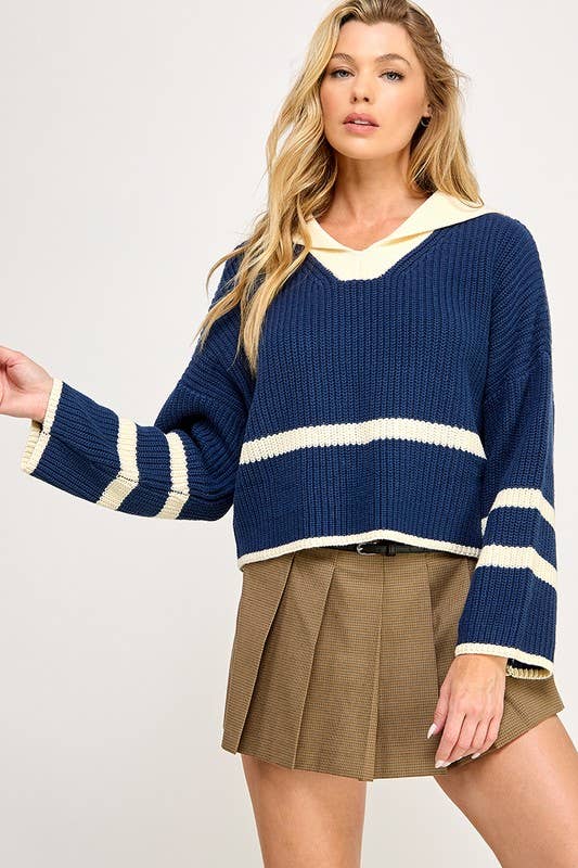 Sailor Collar Sweater