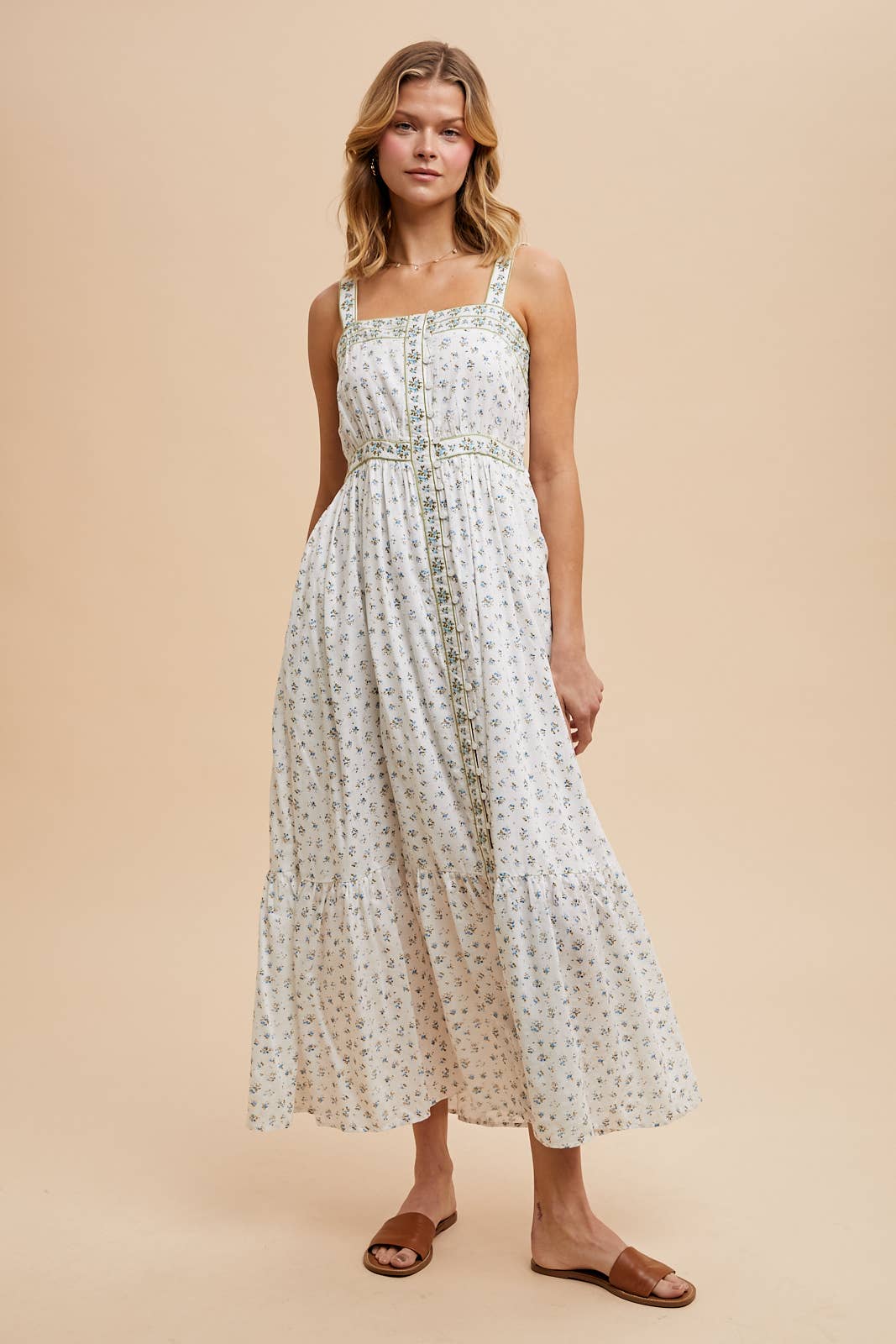 The Wildflower Embroidered Maxi