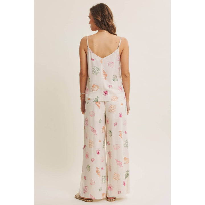 Seashell Wide Leg Bottoms - Baycreek & Co