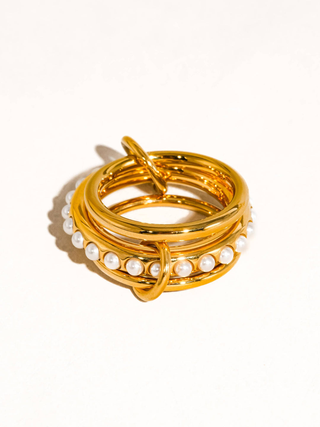 Danton Stack Pearl Band Ring