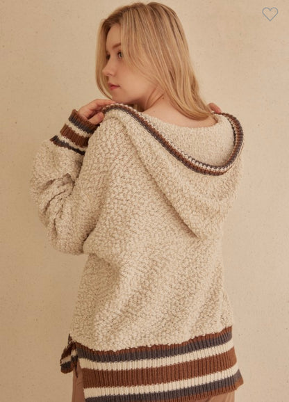 Henley Cozy Puff Sweater