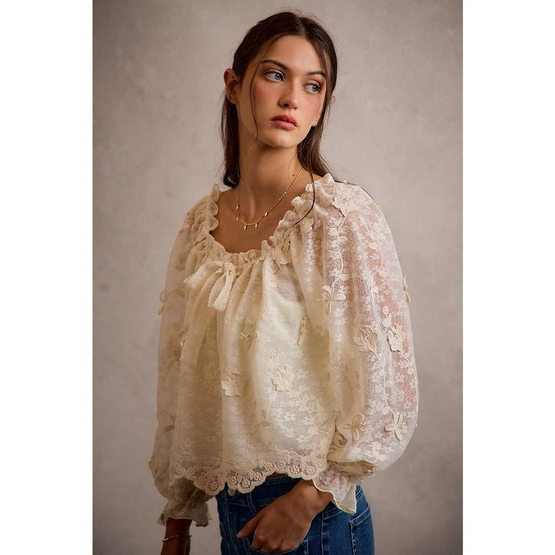 The Mireille Floral Blouse - Baycreek & Co