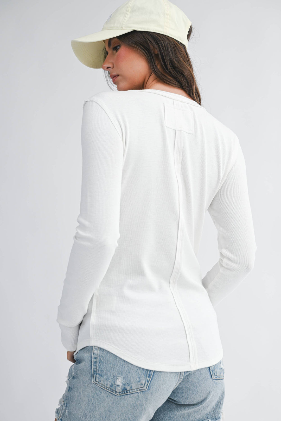 Ava White Long Sleeve - Baycreek & Co