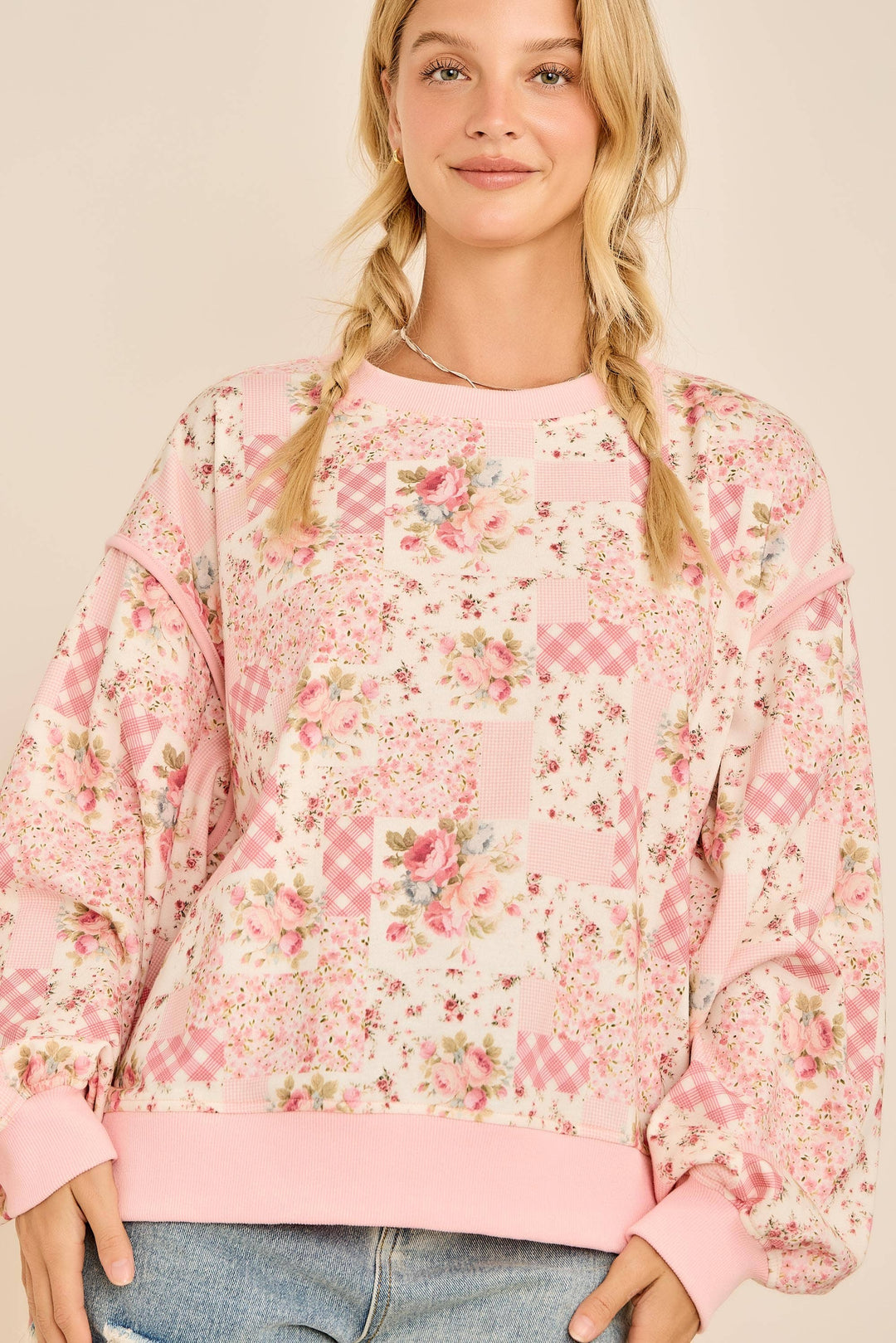 Poppy Flower Crewneck - Baycreek & Co