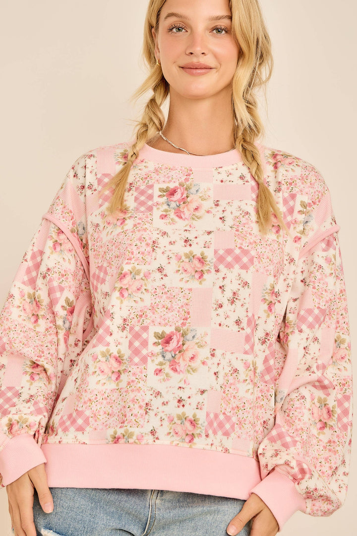 Poppy Flower Crewneck - Baycreek & Co