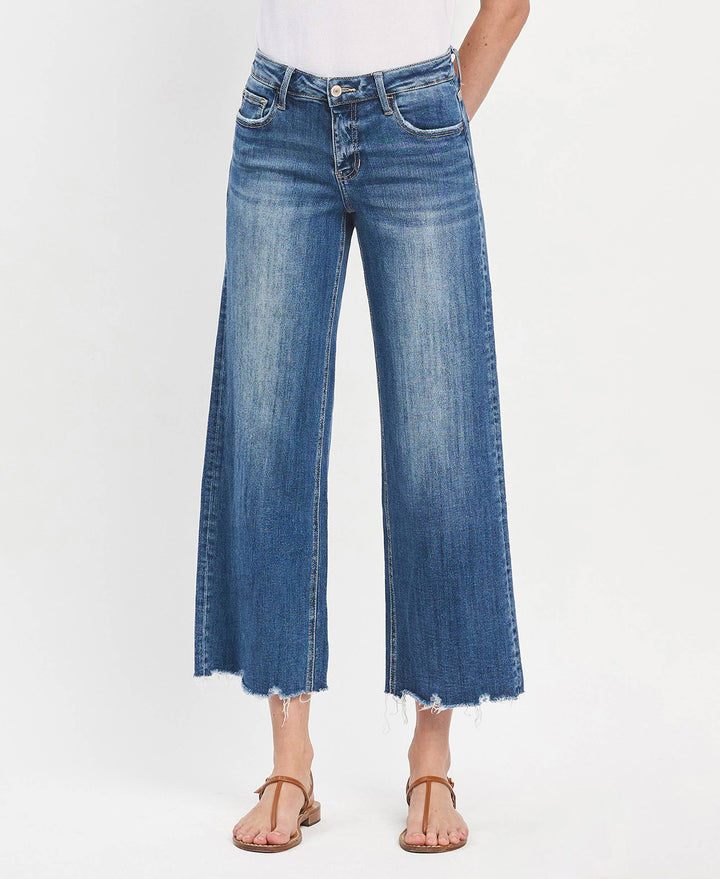 Mid Rise Wide Jeans