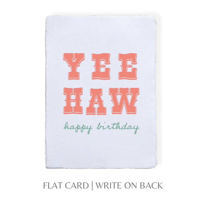 Yee Haw Happy Birthday | Cowboy Cowgirl Greeting Card - Baycreek & Co