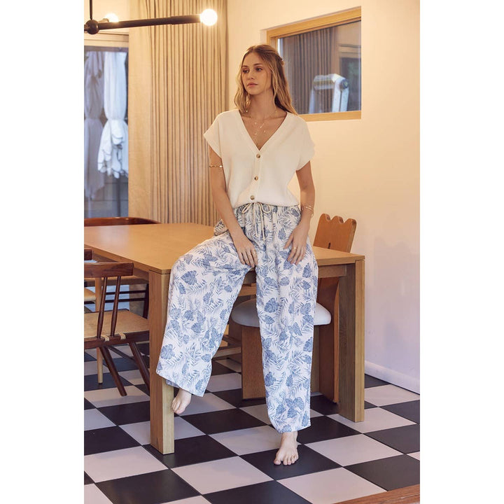 Tropical Wide Leg Pants - Baycreek & Co