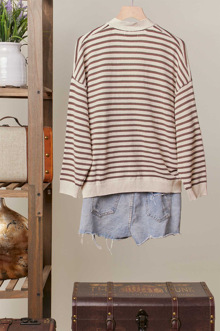 Hazel Stripe Cardigan