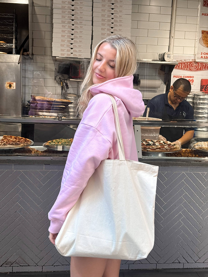 Light Pastel Magenta Stitched Sunkissedcoconut Logo Hoodie 100% Cotton - Baycreek & Co