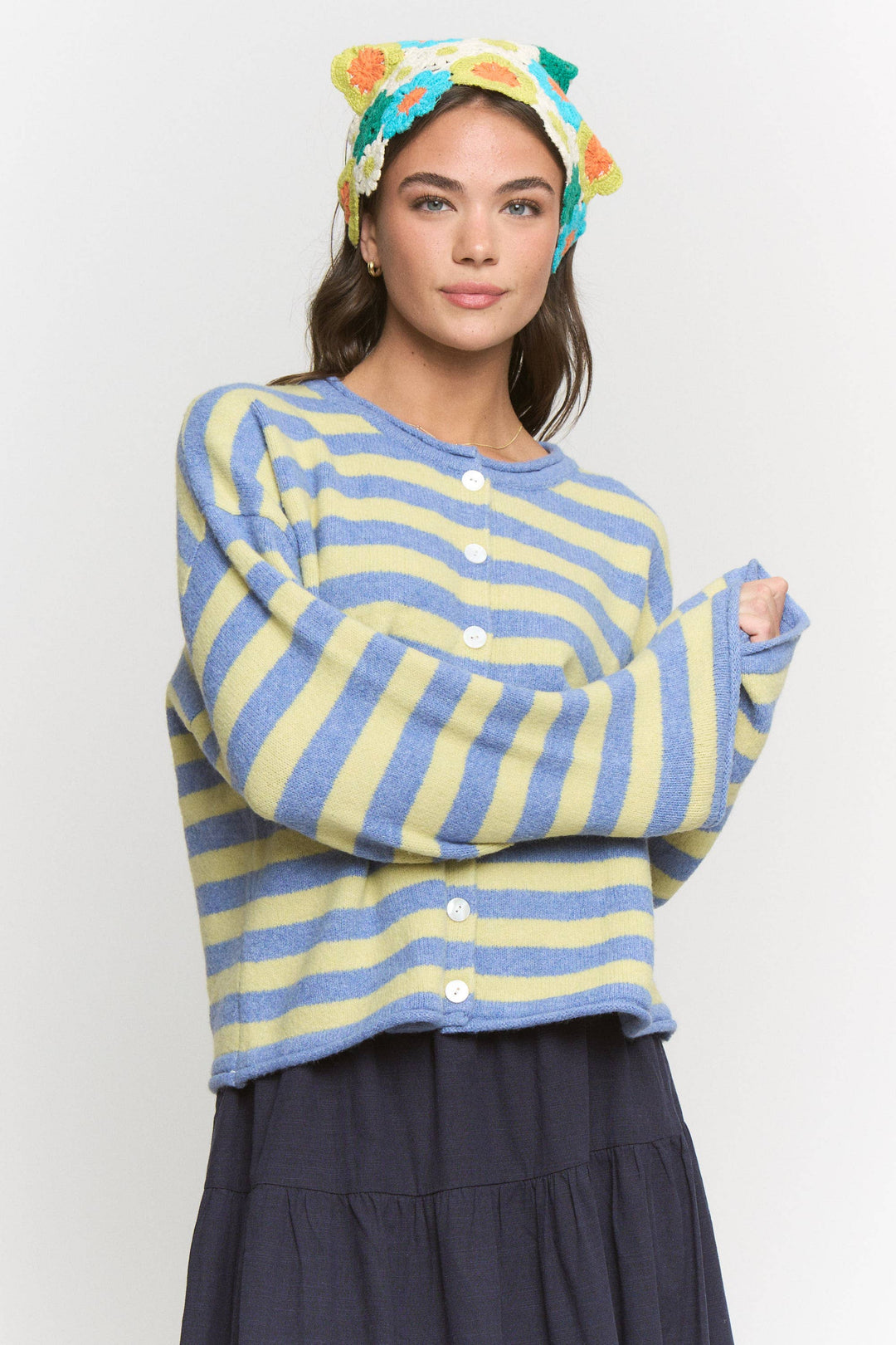 Blue Lemon Drop Cardigan