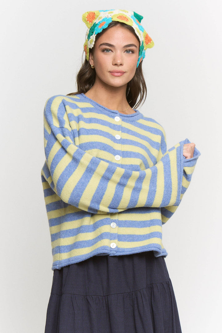 Blue Lemon Drop Cardigan