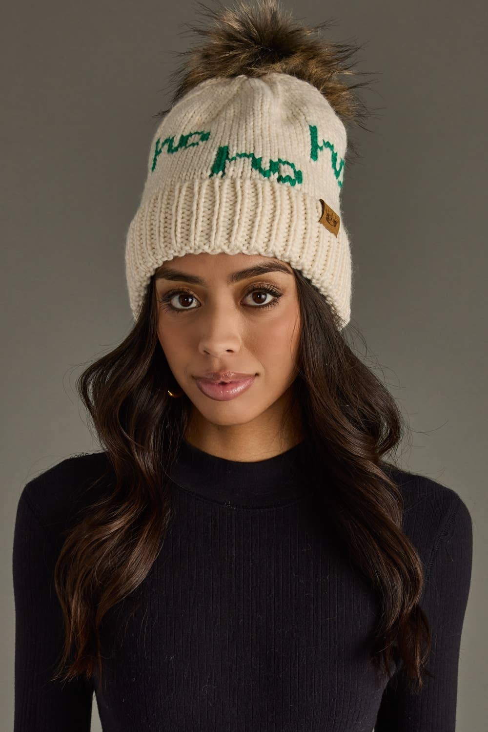 Ho Ho Ho Pom Hat- Green