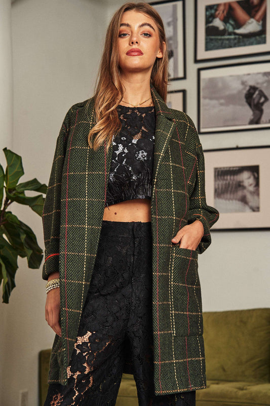 Mable Plaid Coat