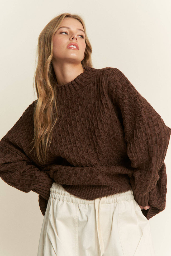 Oversized Brown Bear Sweater - Baycreek & Co