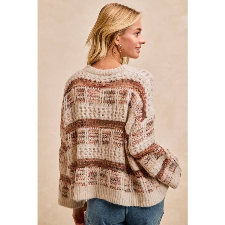 Rust & Cream Sweater