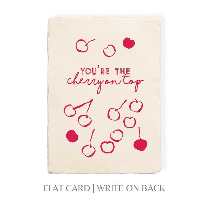You're The Cherry On Top | Thank You Gratitude Greeting Card - Baycreek & Co