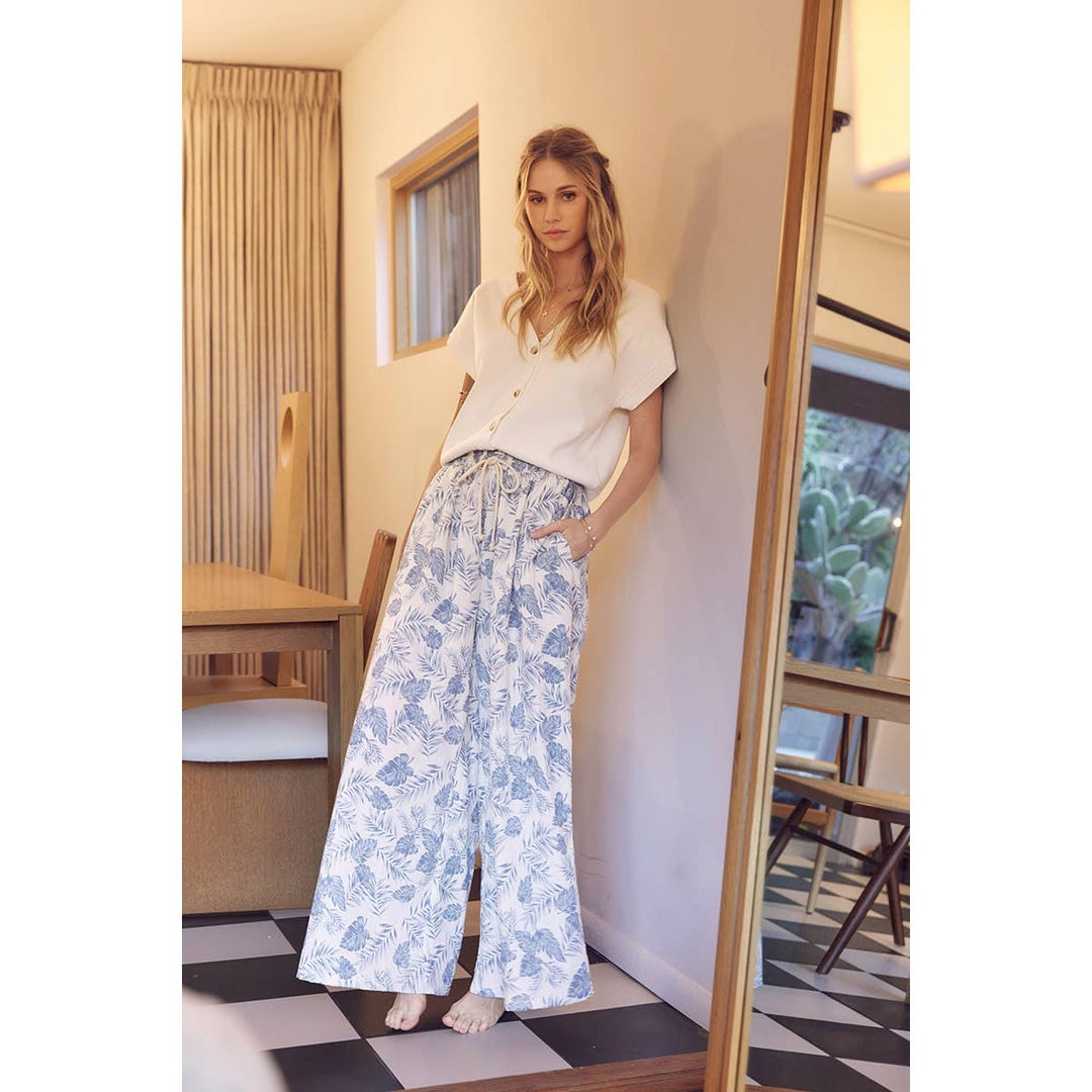 Tropical Wide Leg Pants - Baycreek & Co