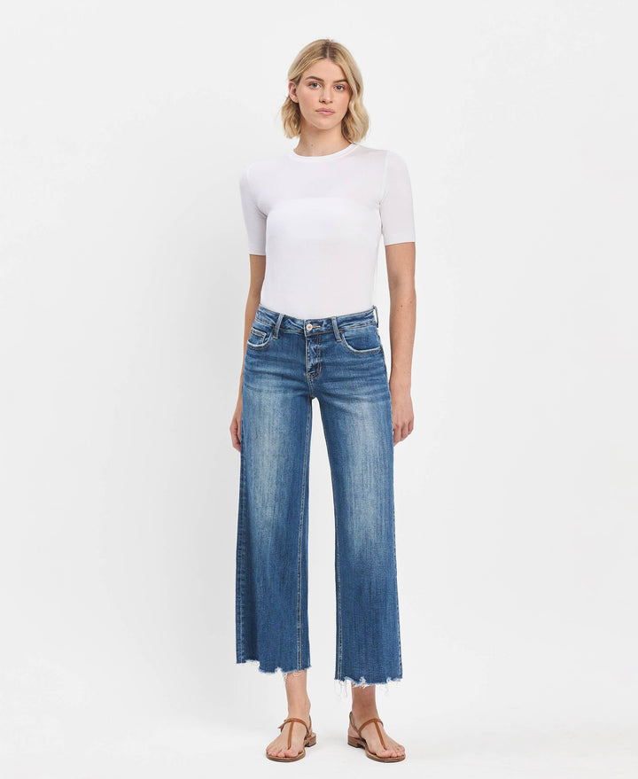 Mid Rise Wide Jeans