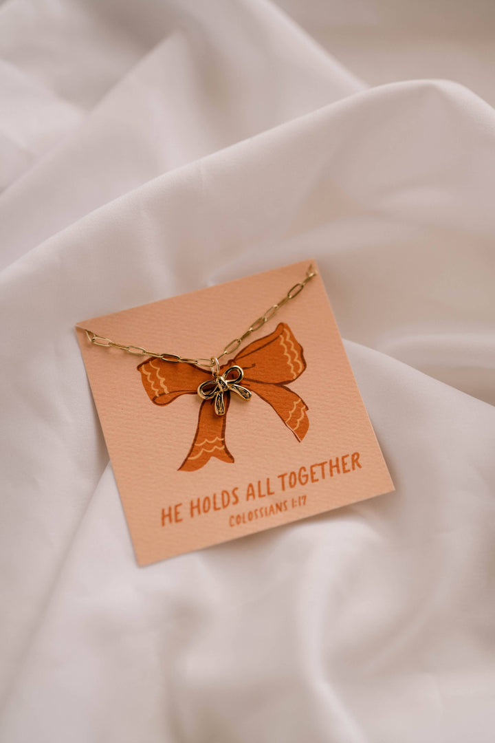 Bow Charm Necklace
