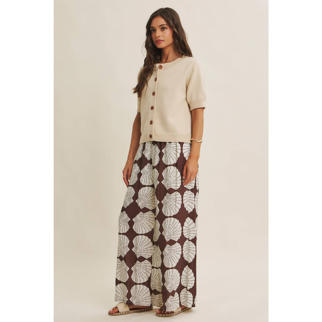 WEEKEND COFFEE COTTON KNIT CARDIGAN IN MINIMAL SILHOUETTE - Baycreek & Co