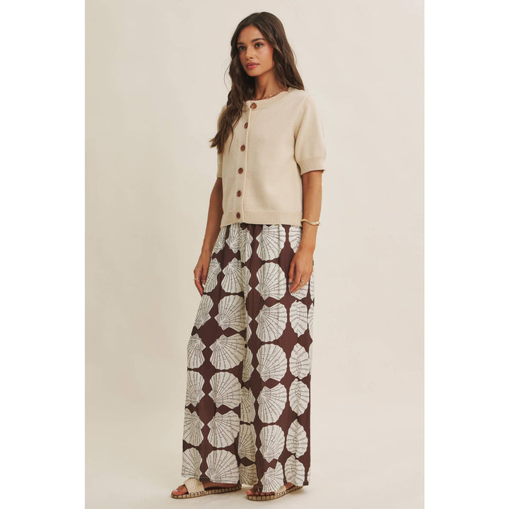 WEEKEND COFFEE COTTON KNIT CARDIGAN IN MINIMAL SILHOUETTE - Baycreek & Co