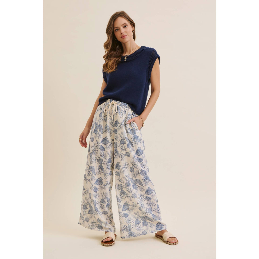 Tropical Wide Leg Pants - Baycreek & Co
