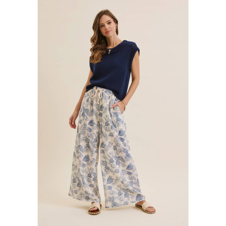 Tropical Wide Leg Pants - Baycreek & Co
