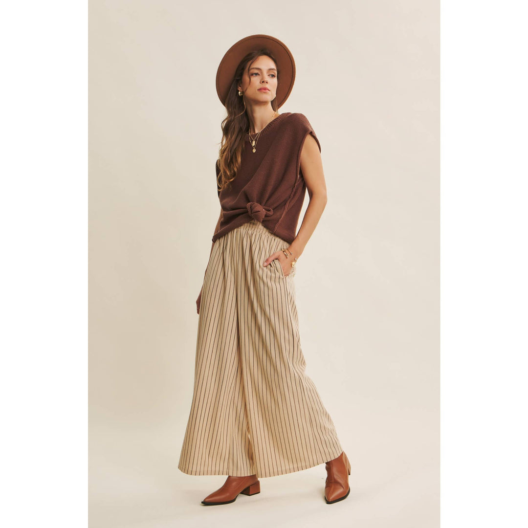 ENDLESSLY WEARABLE STRIPED CORDUROY COMFY WIDE-LEG PANTS - Baycreek & Co
