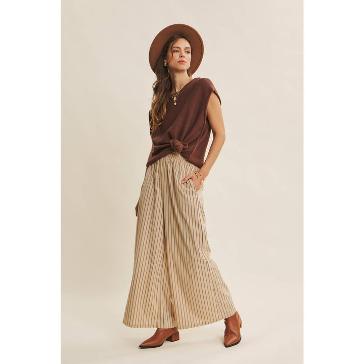 ENDLESSLY WEARABLE STRIPED CORDUROY COMFY WIDE-LEG PANTS - Baycreek & Co