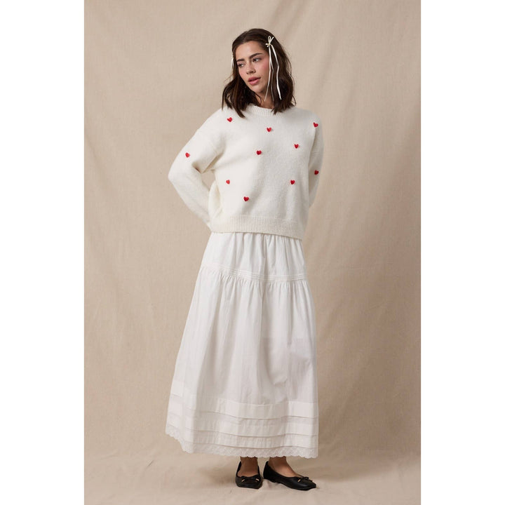 Heart Brushed Sweater