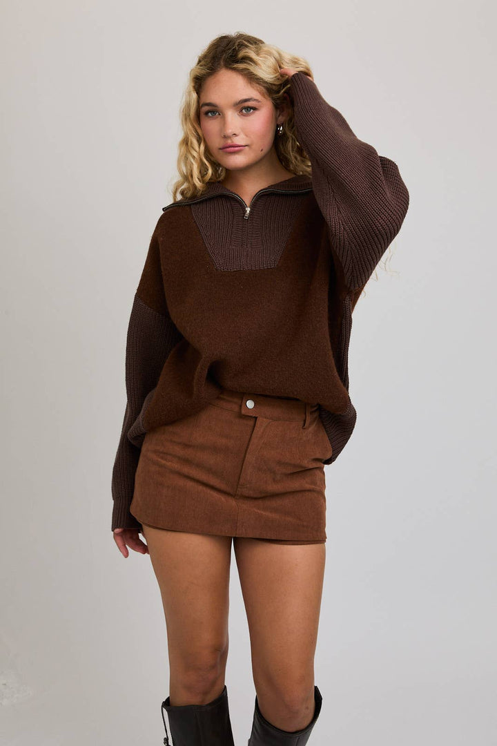 Mocha Ridge Quarter Zip