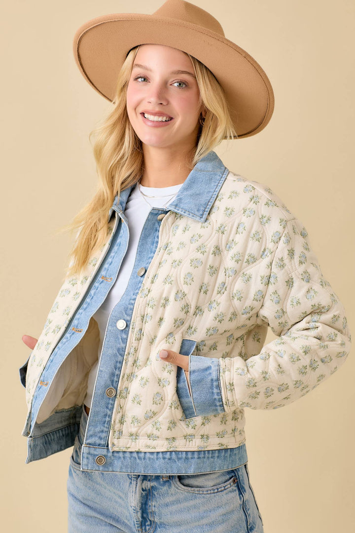 Willow Quilted Denim Jacket