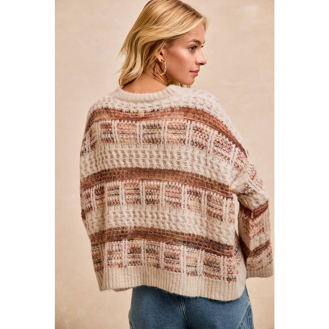 Rust & Cream Sweater