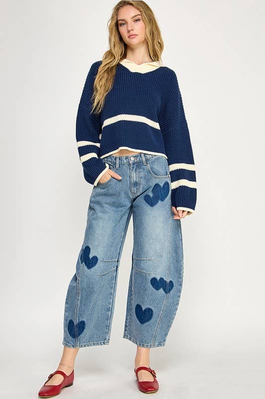 Sailor Collar Sweater