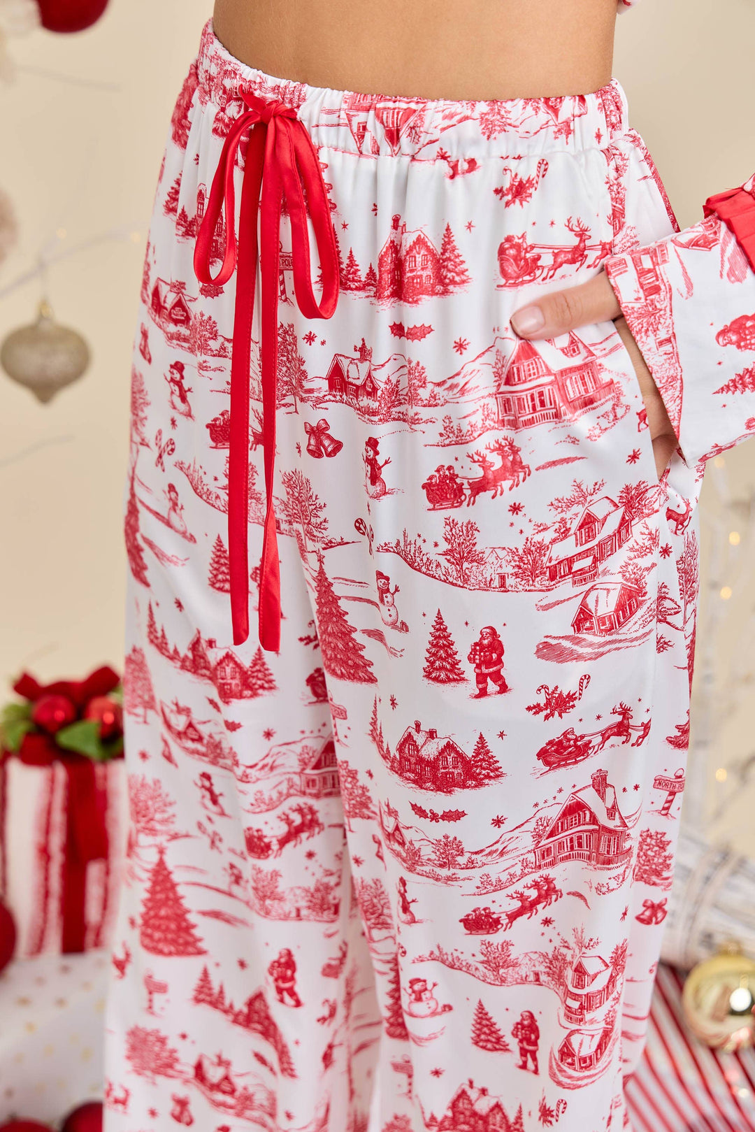 Festive Bow Pajama Set