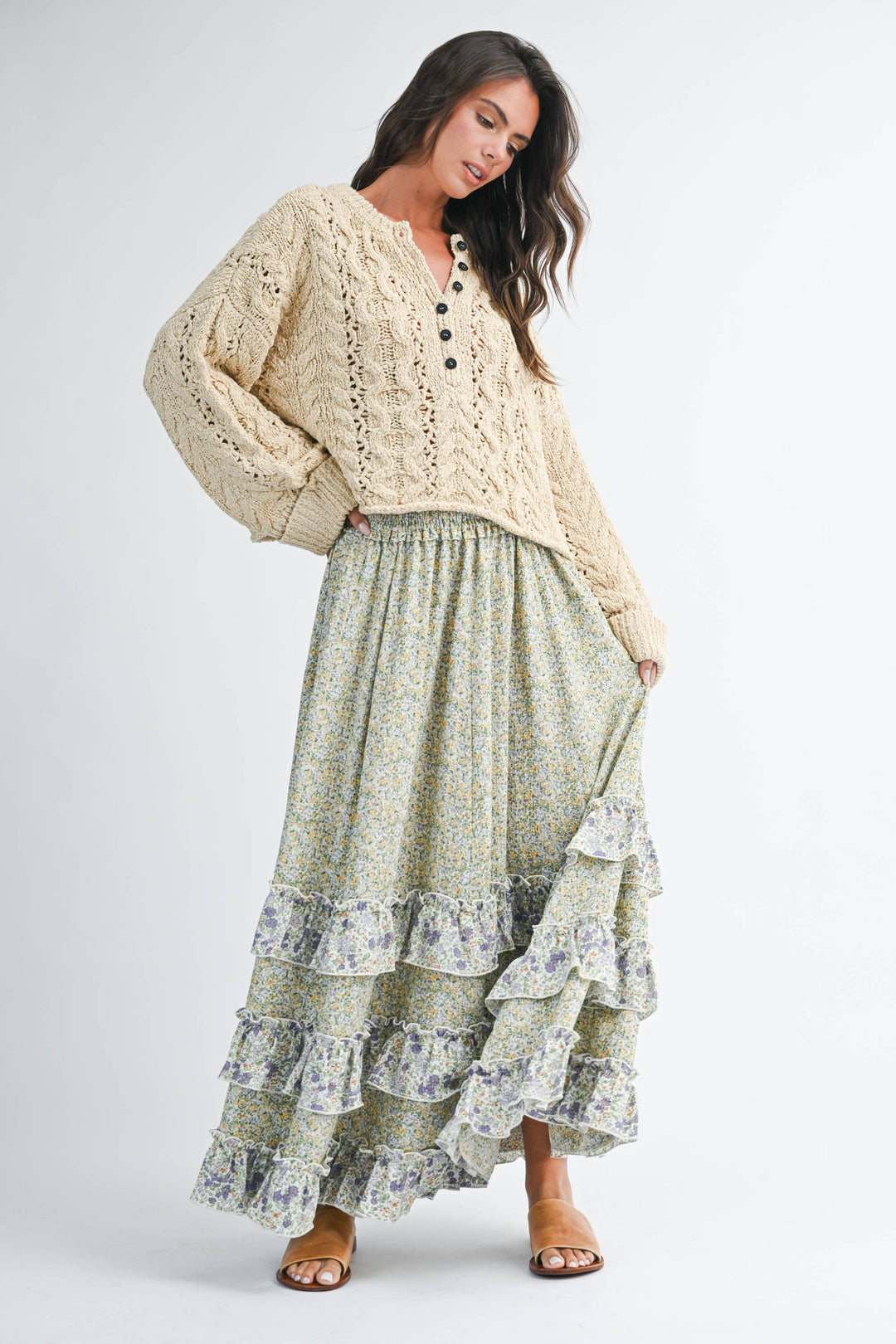 Kenz Floral Skirt - Baycreek & Co