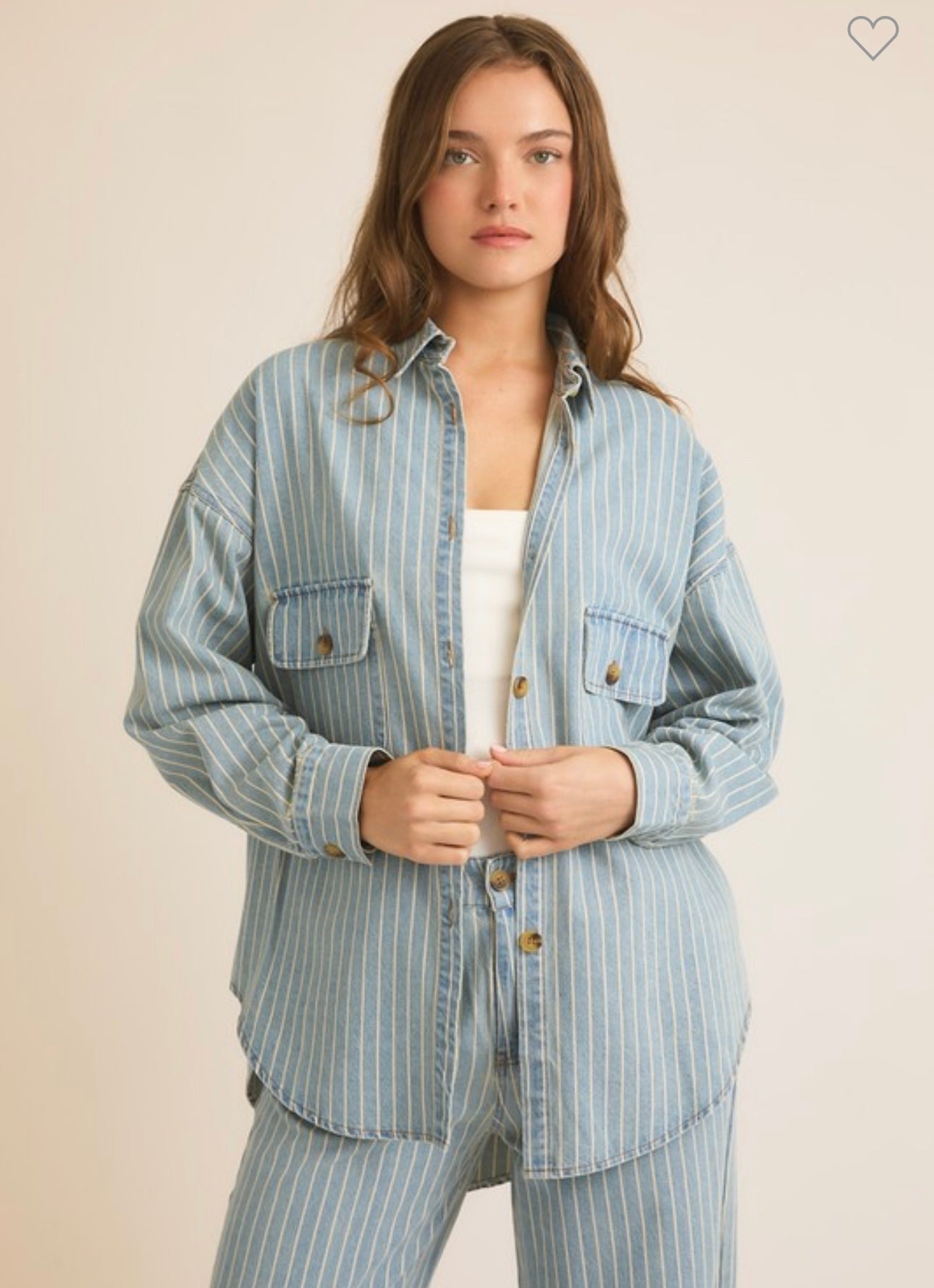 Stripe Jean Jacket