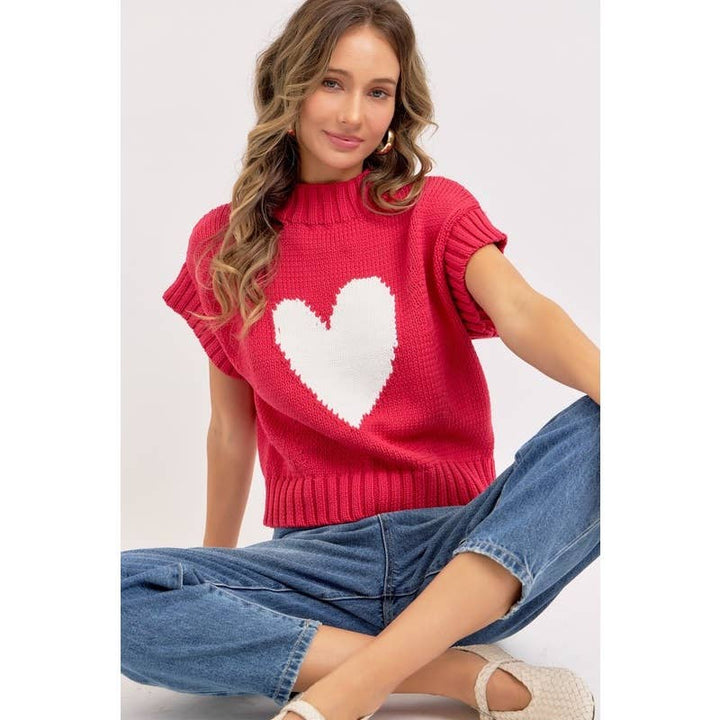 Valentine Mock Neck Sweater