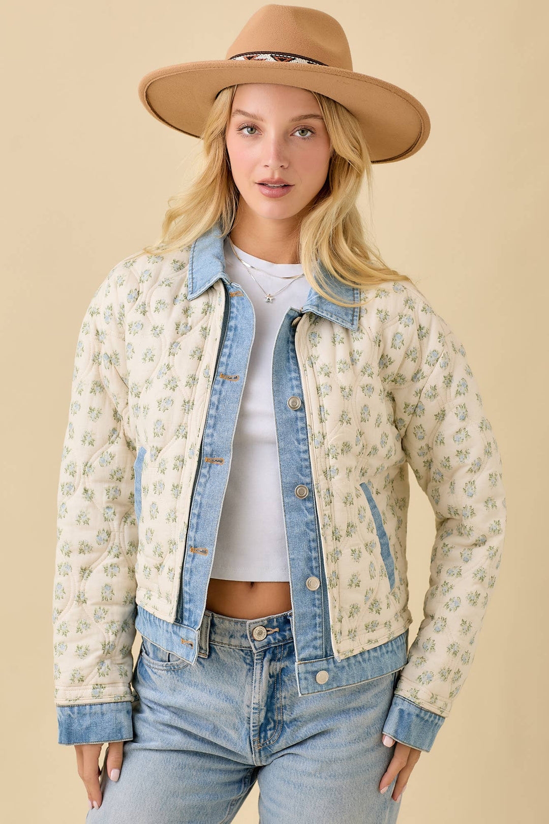 Willow Quilted Denim Jacket