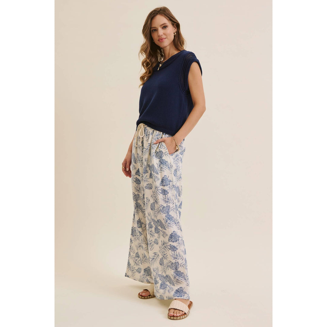 Tropical Wide Leg Pants - Baycreek & Co
