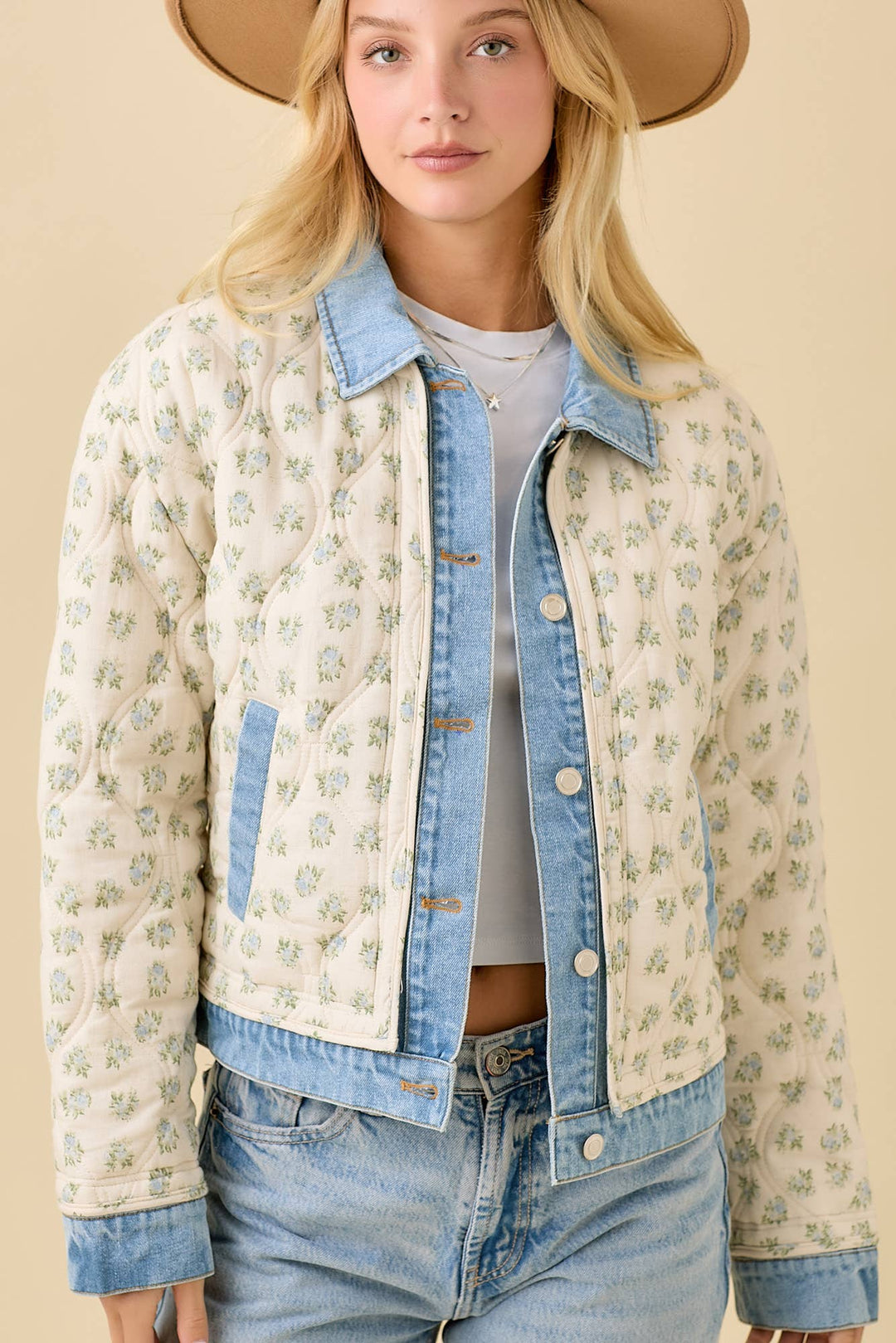 Willow Quilted Denim Jacket
