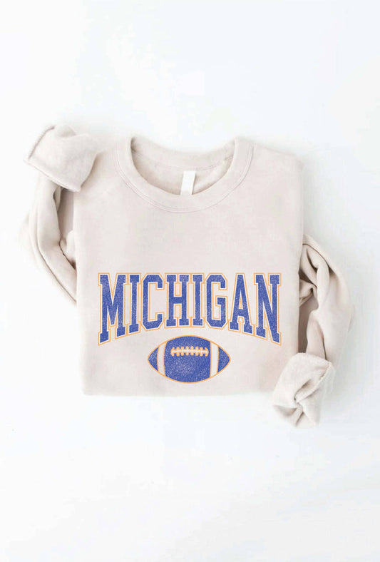 Tan Michigan Pullover