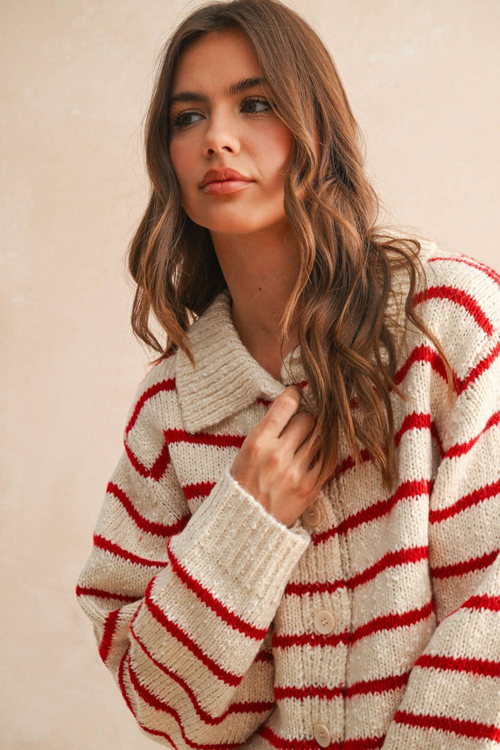 Poppy Button Down Knit Sweater