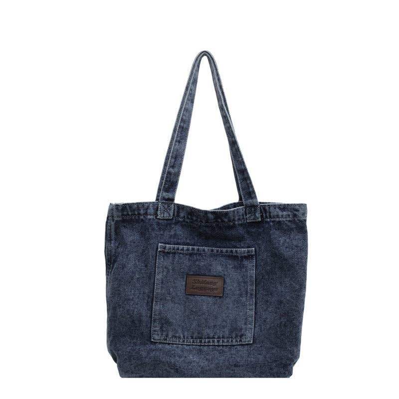 2+ Washed Pocket Demin Shoulder Bags DPB0317 - Baycreek & Co