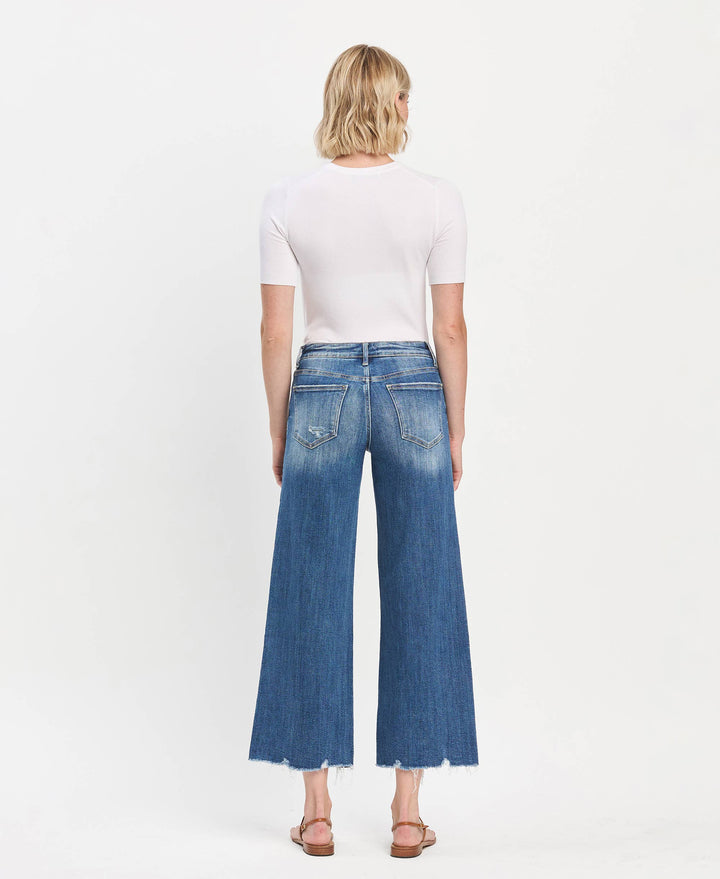 Mid Rise Wide Jeans