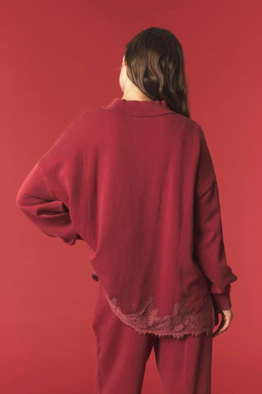 Rory Lace Crewneck