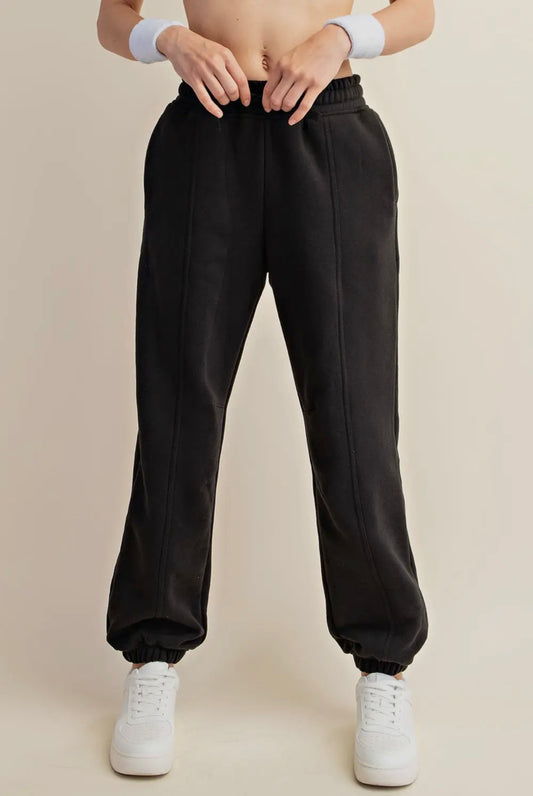 Black French Terry Sweatpants