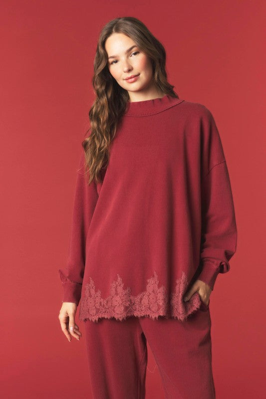 Rory Lace Crewneck